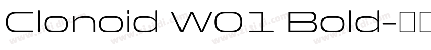 Clonoid W01 Bold字体转换